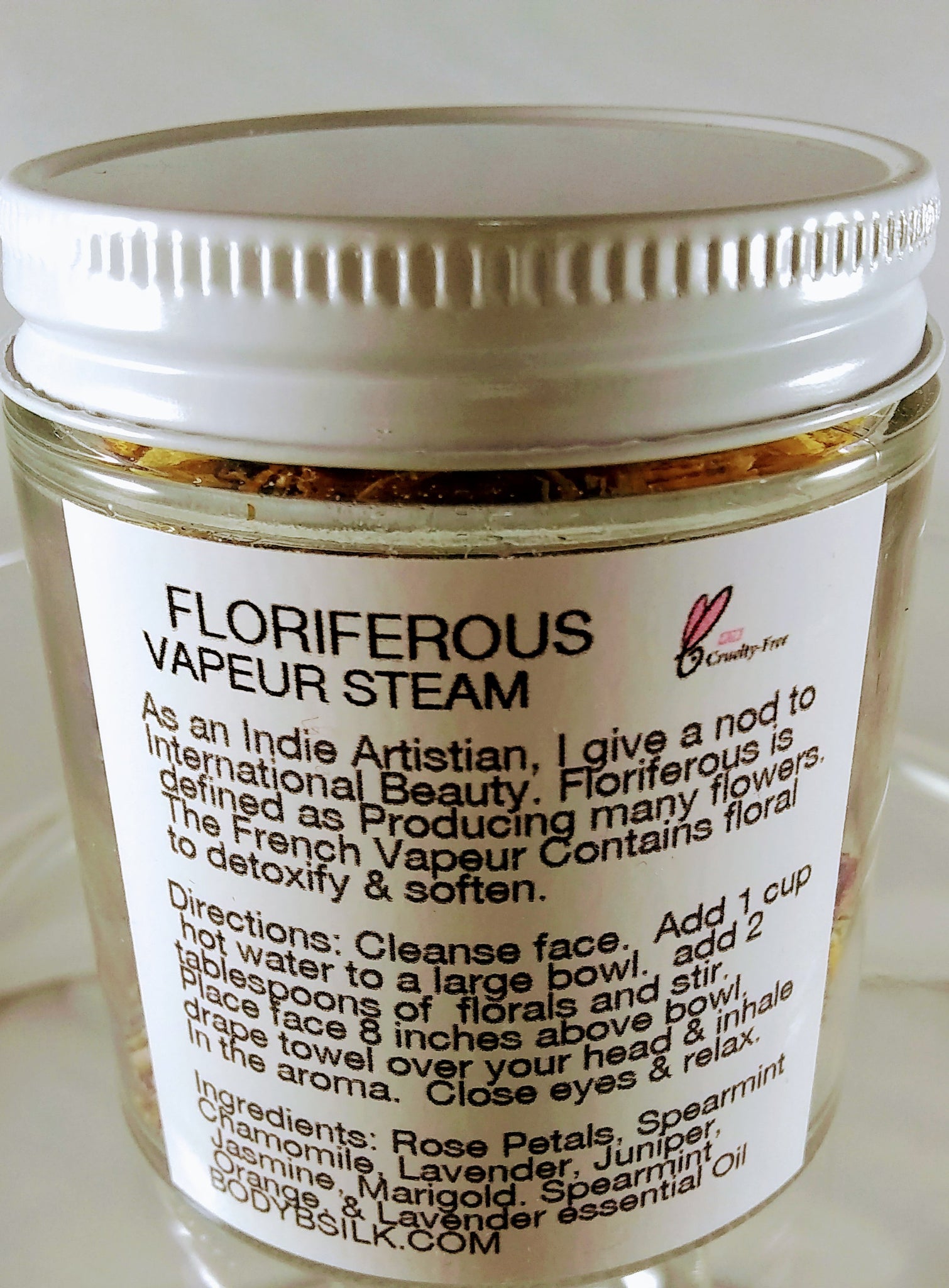 Floriferous... Vapeur French Floral Face Steam - Body Be Silk